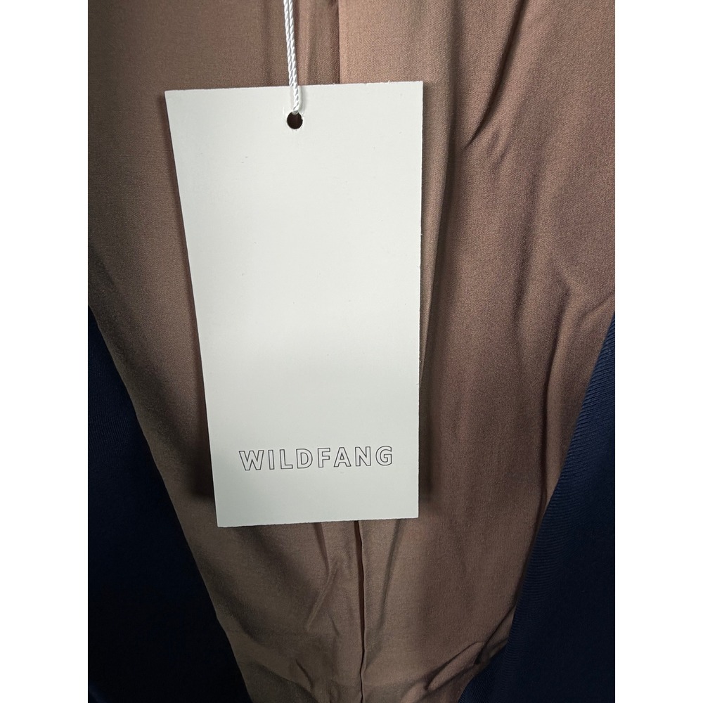 Wildfang Empower Colorblock Tux Blazer Womens Large Navy Neon Green Mesh New - Picture 10 of 13